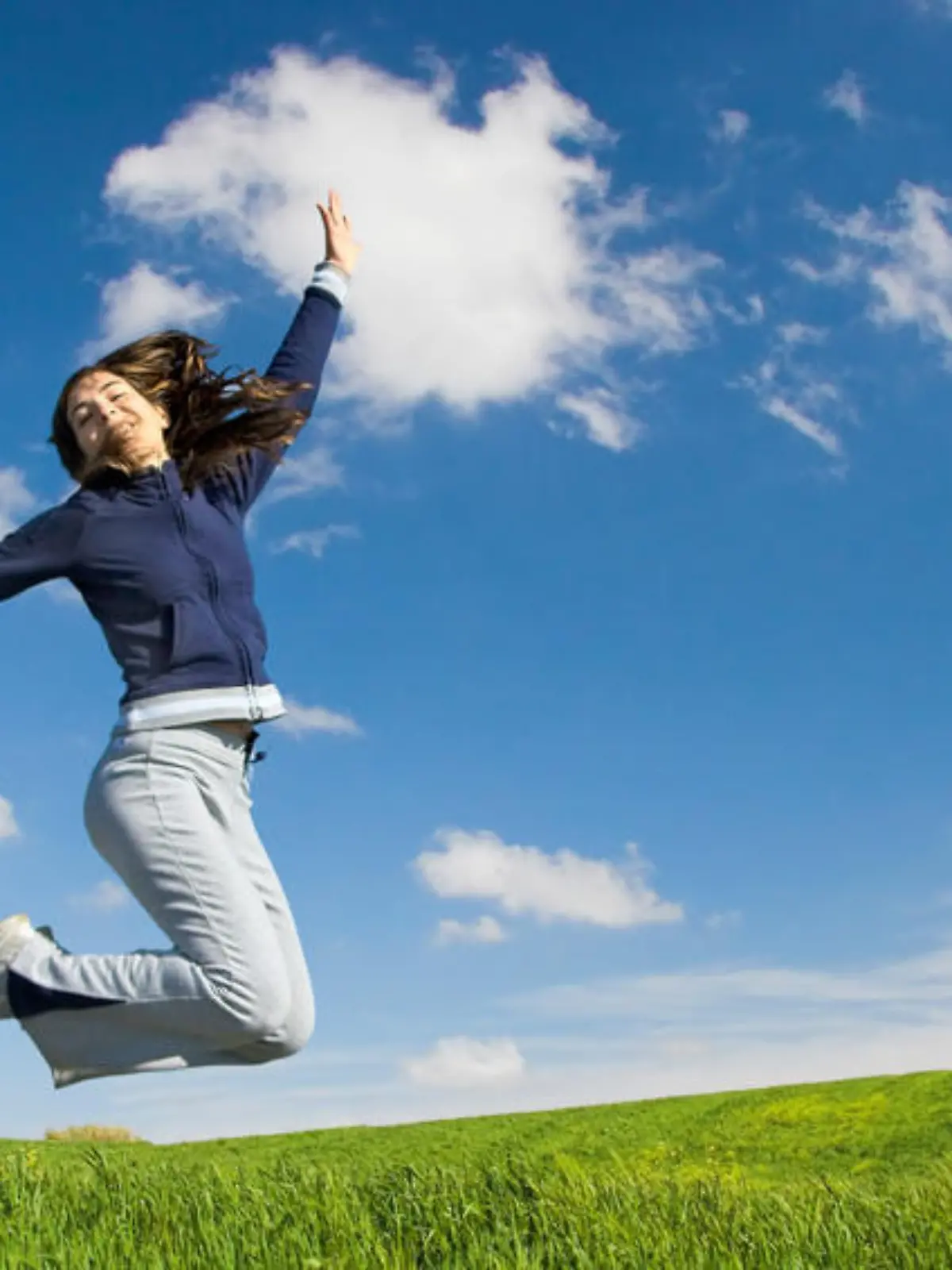 Young woman doing exercise