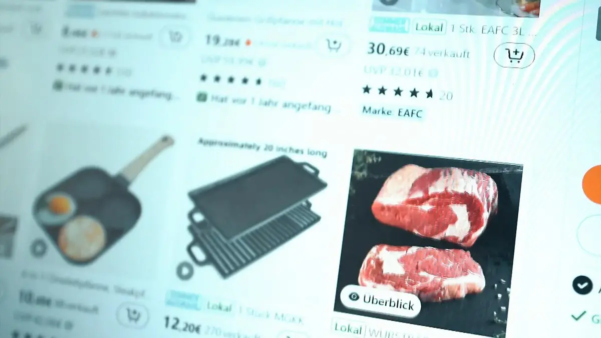 Lebensmittel von Online-Händler Temu Essen von Temu?