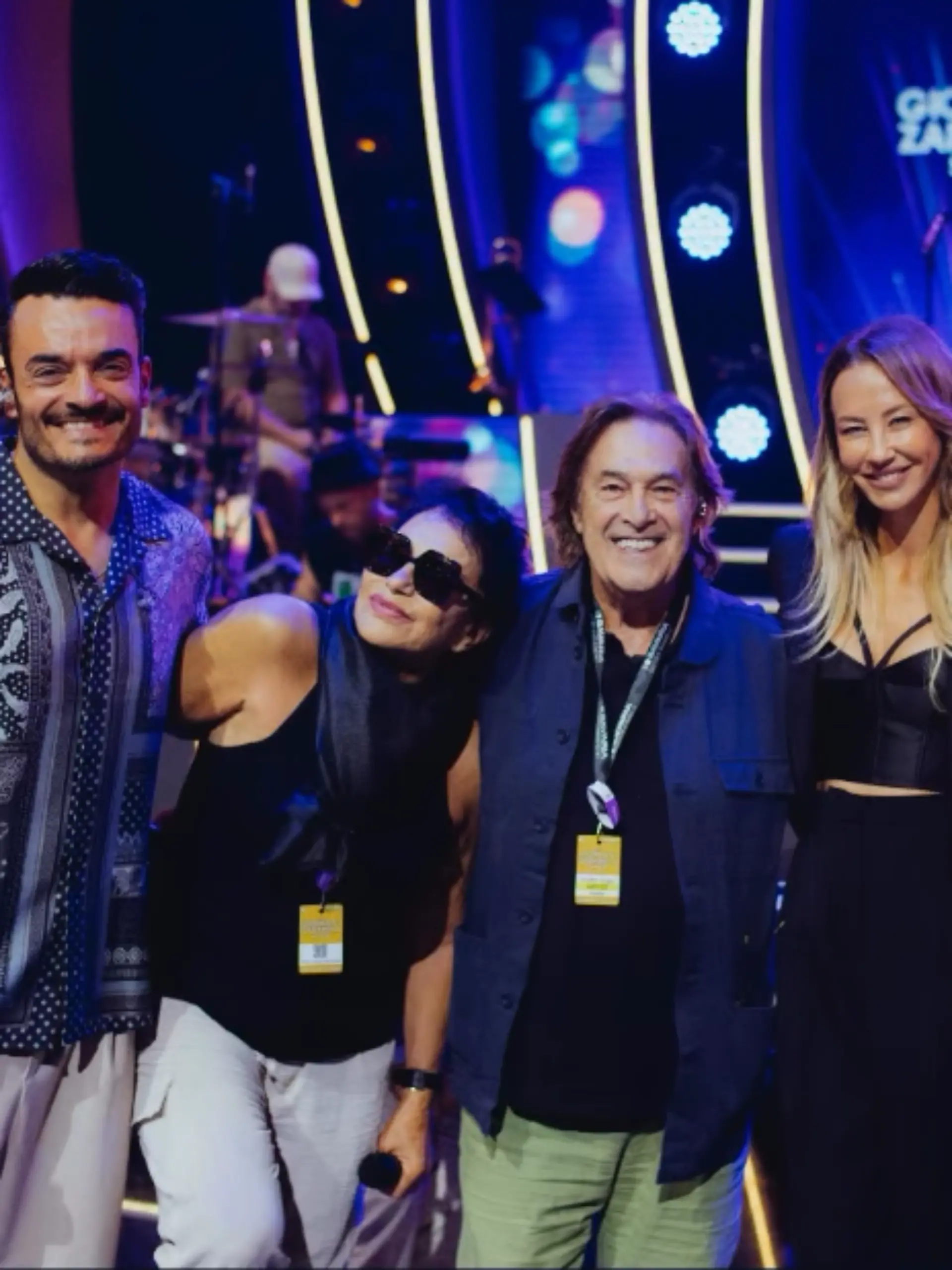 Giovanni Zarrella mit seinen Gästen Angela Brambati, Angelo Sotgi sowie Alessandra Meyer-Wölden und deren Partner Alexander Müller