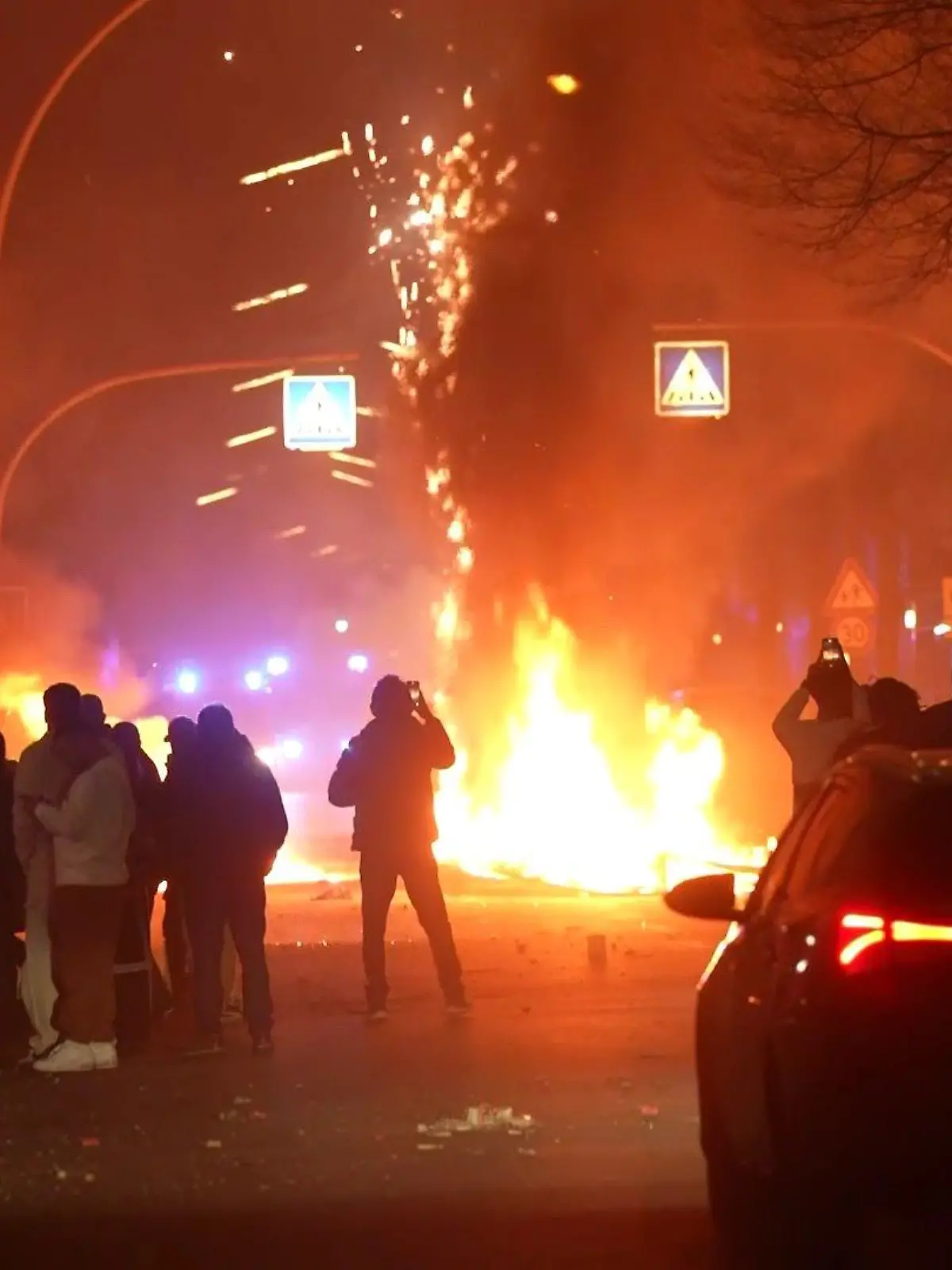 Randale an Silvester in Berlin