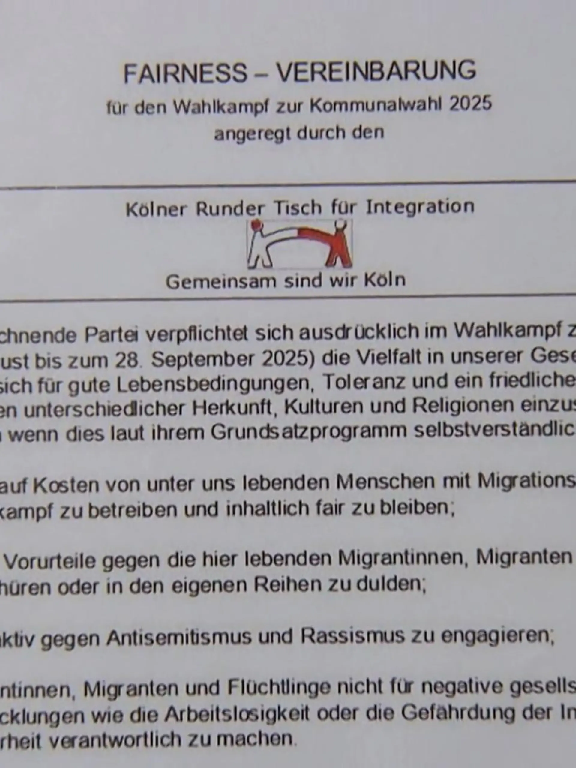 Bild zu: "Vereinbarung soll Wahlkampf ohne Diskriminierung sichern"