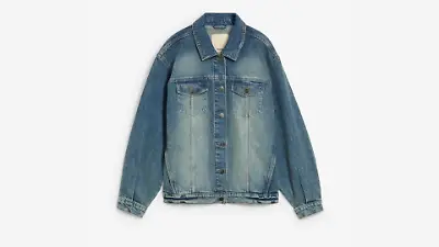 Jeansjacke mit weiter Passform
