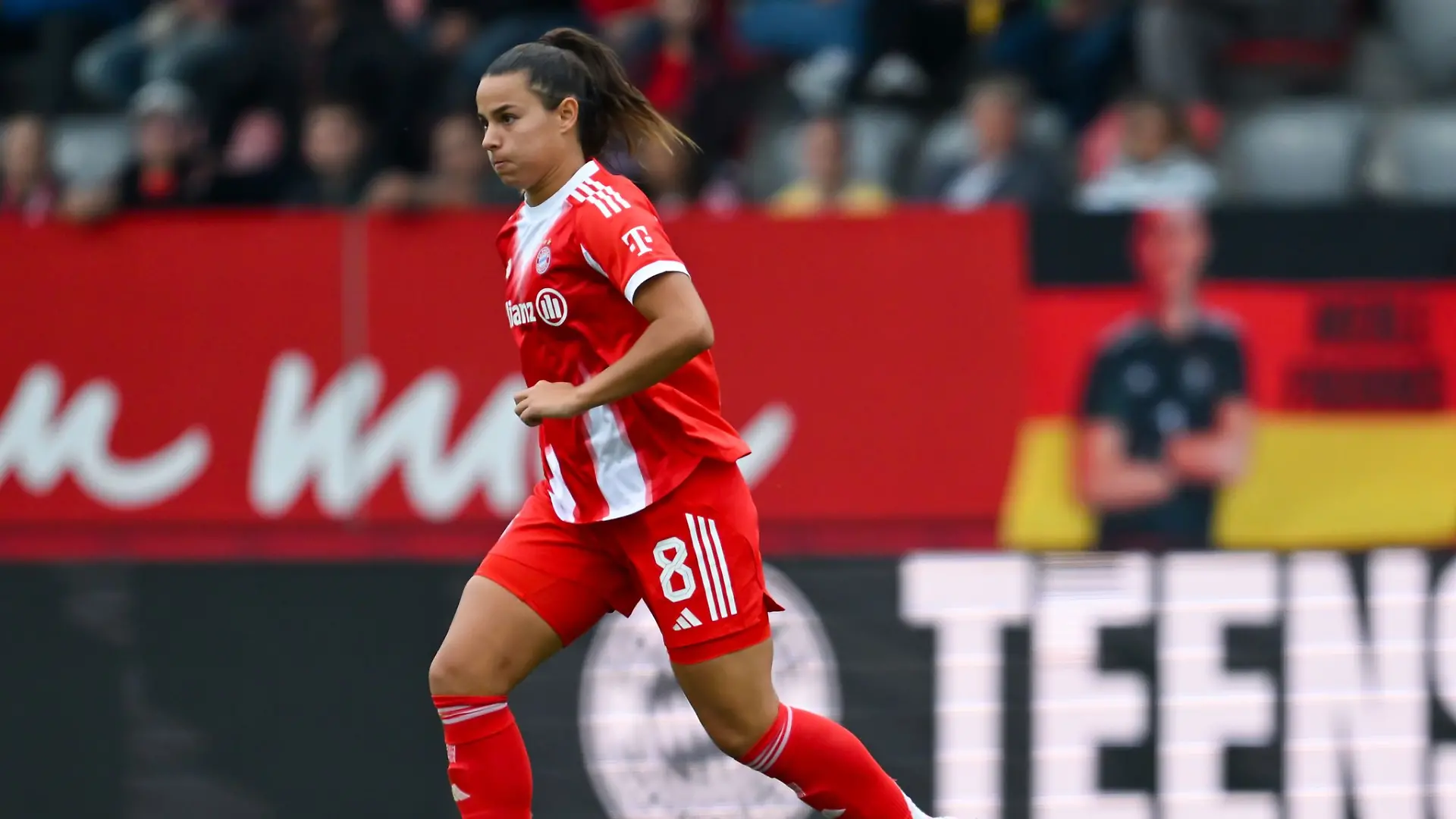Traf zum zwischenzeitlichen Ausgleich für den FC Bayern München: Lena Oberdorf.