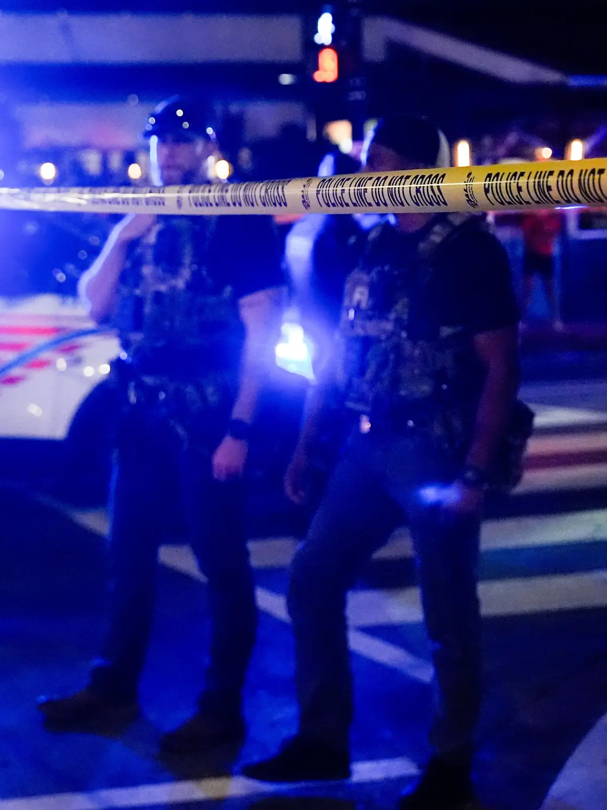 US-Polizisten bei einem Einsatz.