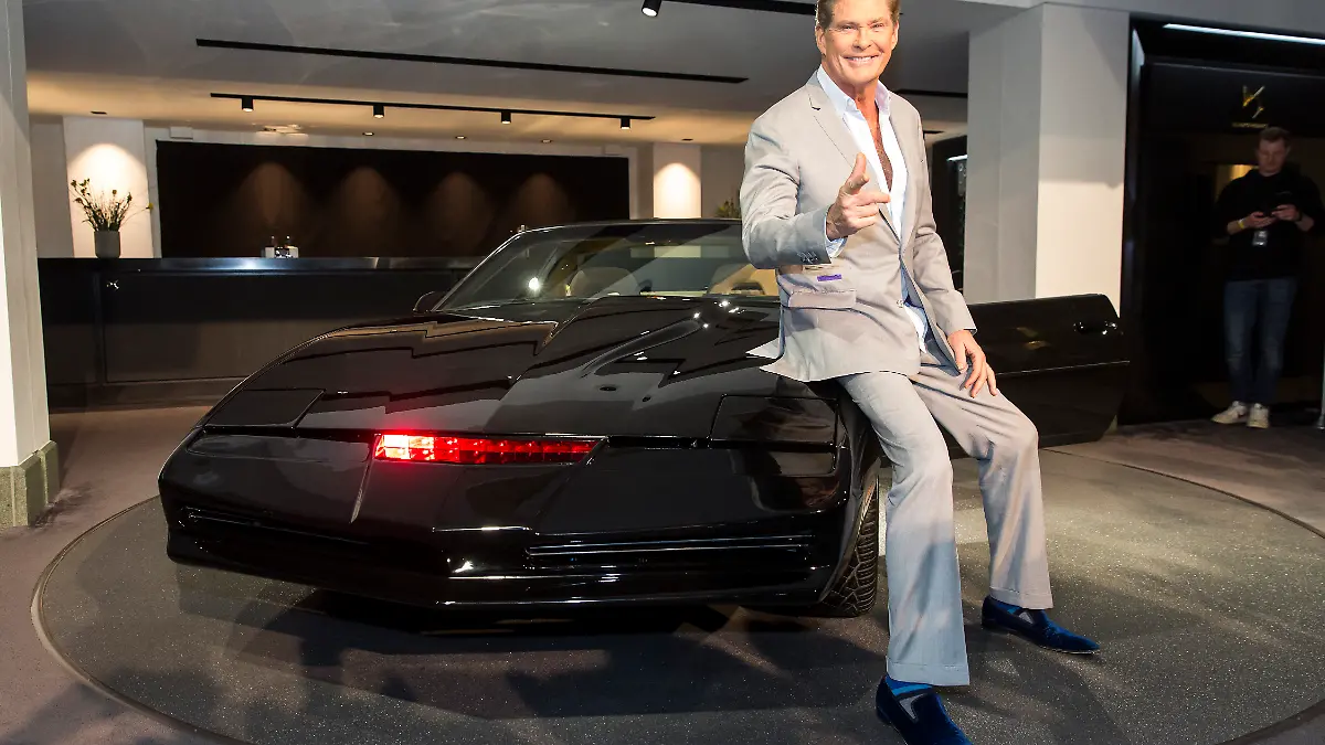 David Hasselhoff mit K.I.T.T.