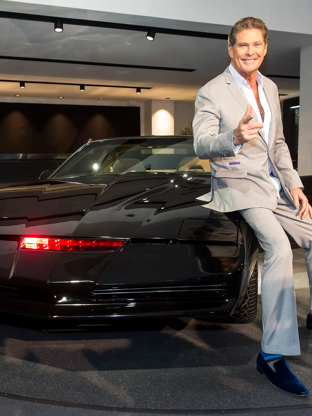 David Hasselhoff mit K.I.T.T.