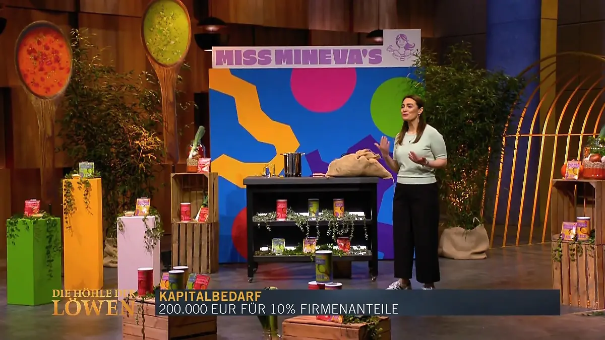Miss Minevas will 200.000 Euro für 10 Prozent Pitch um Löwen-Deal