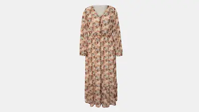 Maxikleid, A-Line mit Schuppen Print