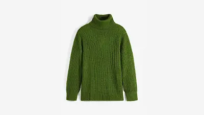 Strickpullover mit Rollkragen