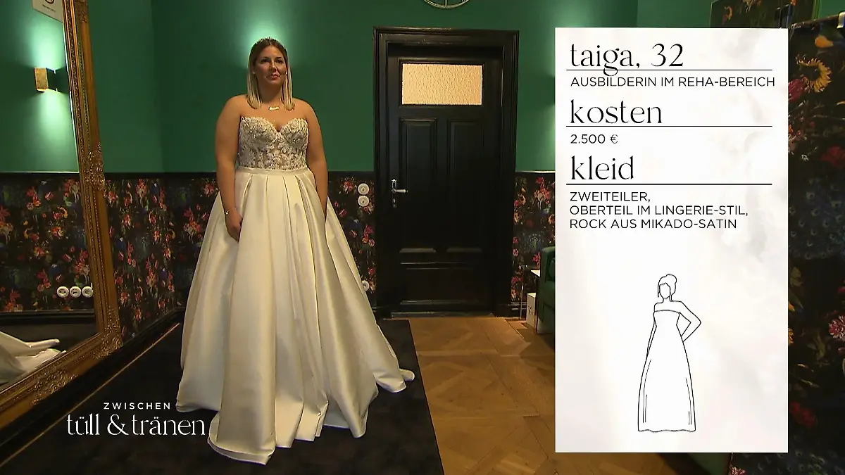 Das perfekte Kleid für Braut Taiga Sie findet ihr Kleid