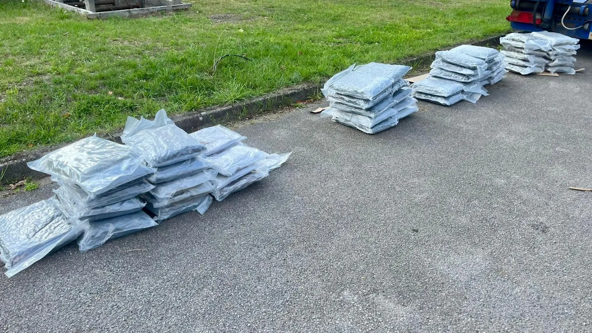 Drogen für eine halbe Million Euro hat die Zollfahndung in einem Lastwagen entdeckt - unter Olivenöl-Paletten.