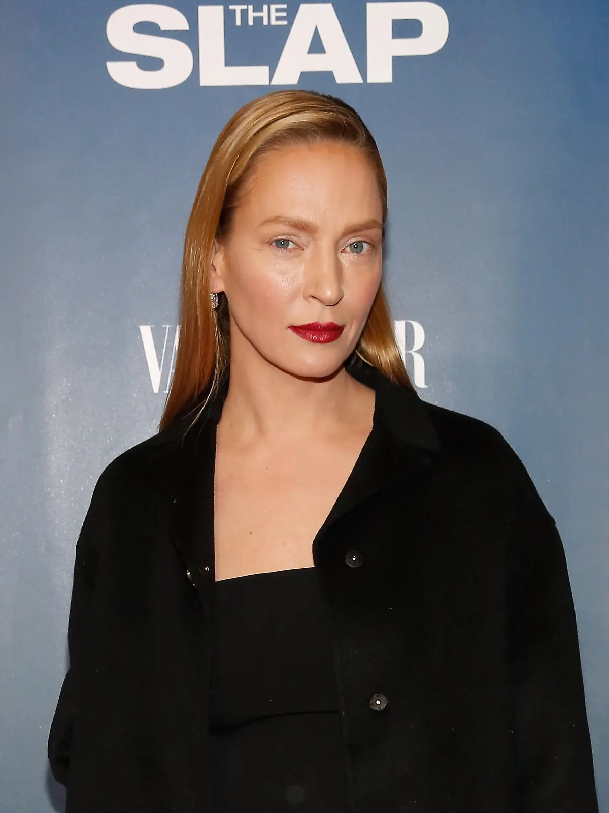 NEW YORK, NY - FEBRUARY 09:  Actress Uma Thurman attends "The Slap" New York Premiere Party at The New Museum on February 9, 2015 in New York City.  (Photo by Robin Marchant/Getty Images)