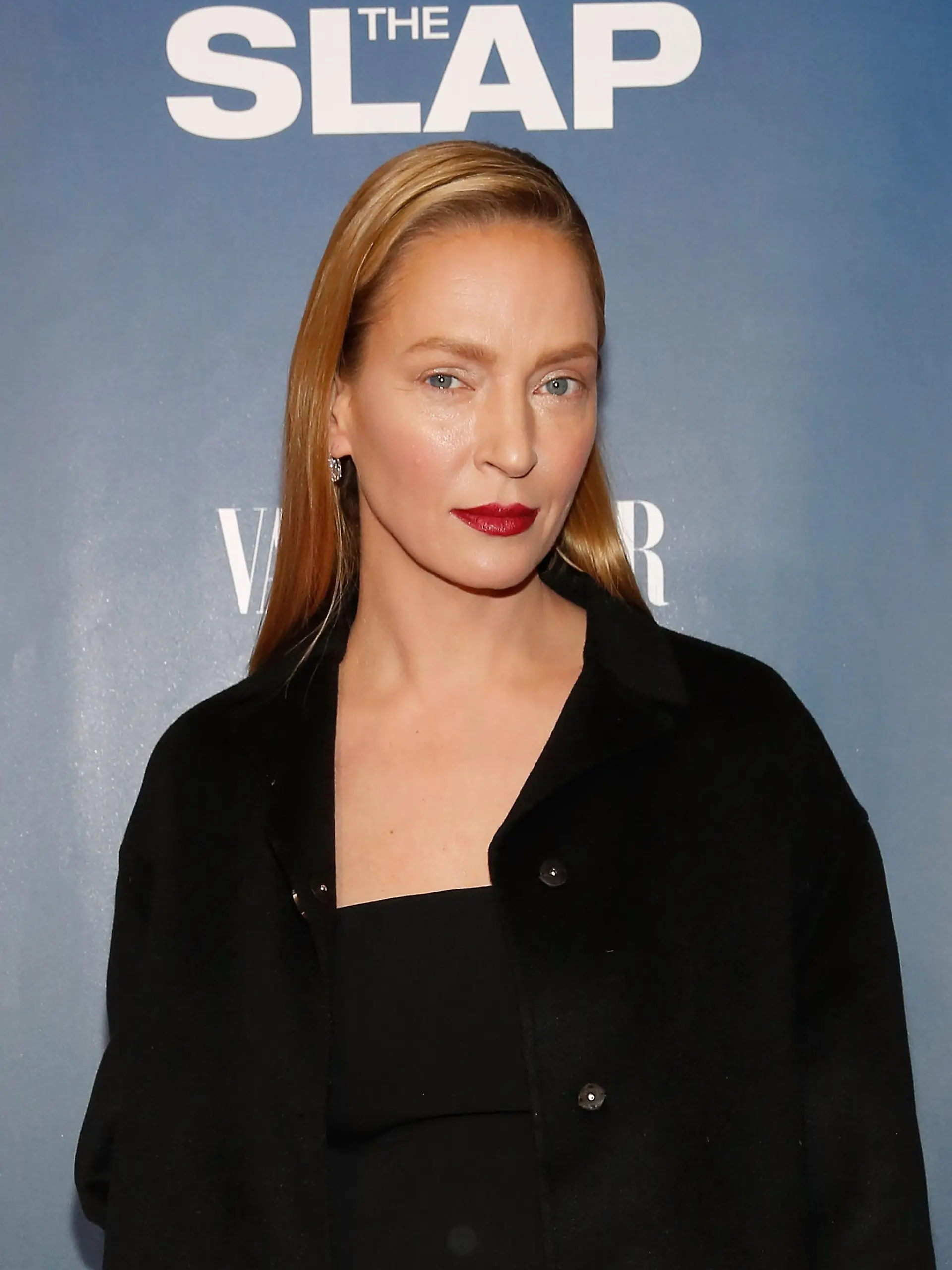 NEW YORK, NY - FEBRUARY 09:  Actress Uma Thurman attends "The Slap" New York Premiere Party at The New Museum on February 9, 2015 in New York City.  (Photo by Robin Marchant/Getty Images)