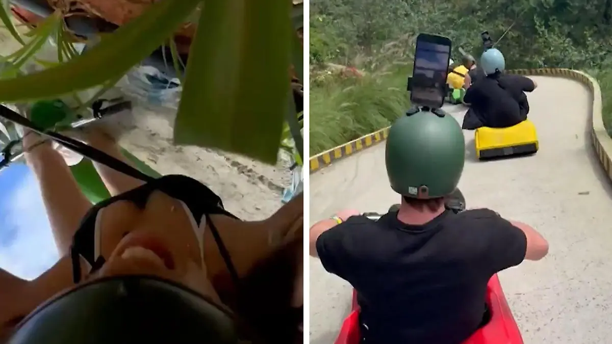 Überschlag wie bei Mario Kart! Ellie fliegt kopfüber von Rennstrecke Damit landet sie nicht auf dem Treppchen