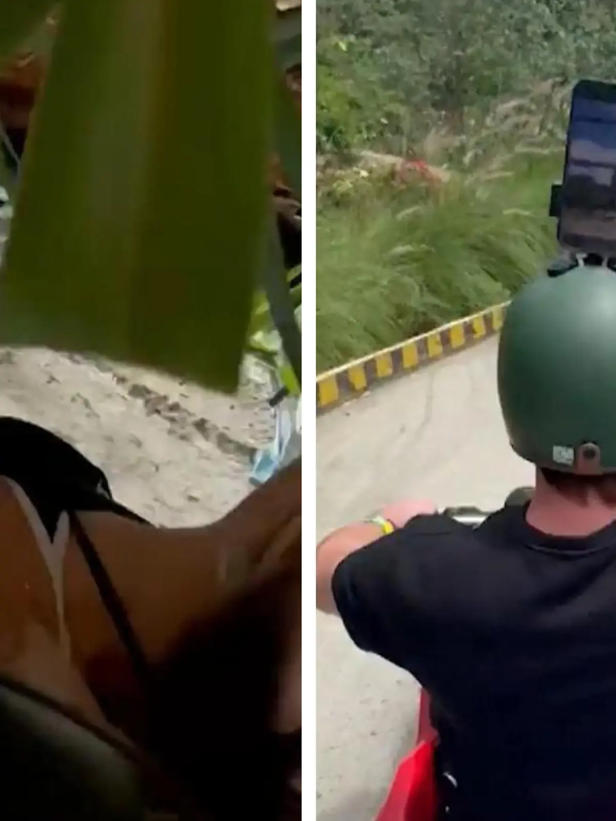 Bild zu: "Überschlag wie bei Mario Kart! Ellie fliegt kopfüber von Rennstrecke"