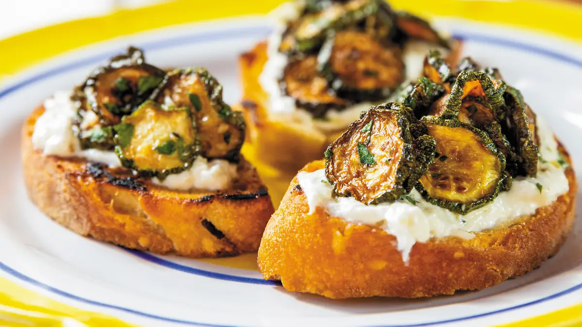 Zucchini-Crostini