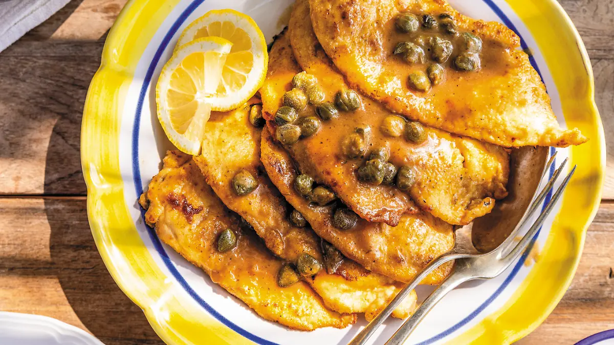 Scaloppine di pollo al limone - Hähnchenschnitzel mit Zitrone