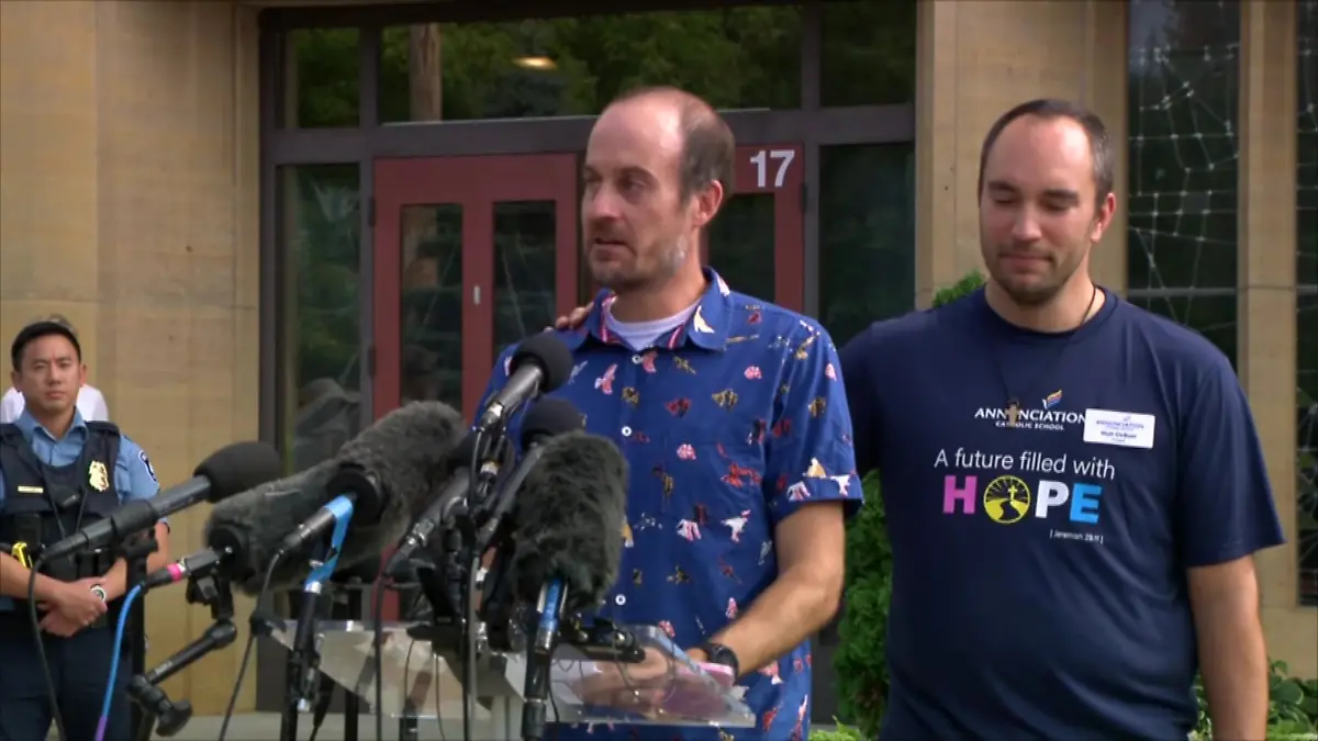 Jesse Merkel ist der Vater des bei einer Schießerei in Minnesota getöteten Fletcher (8).