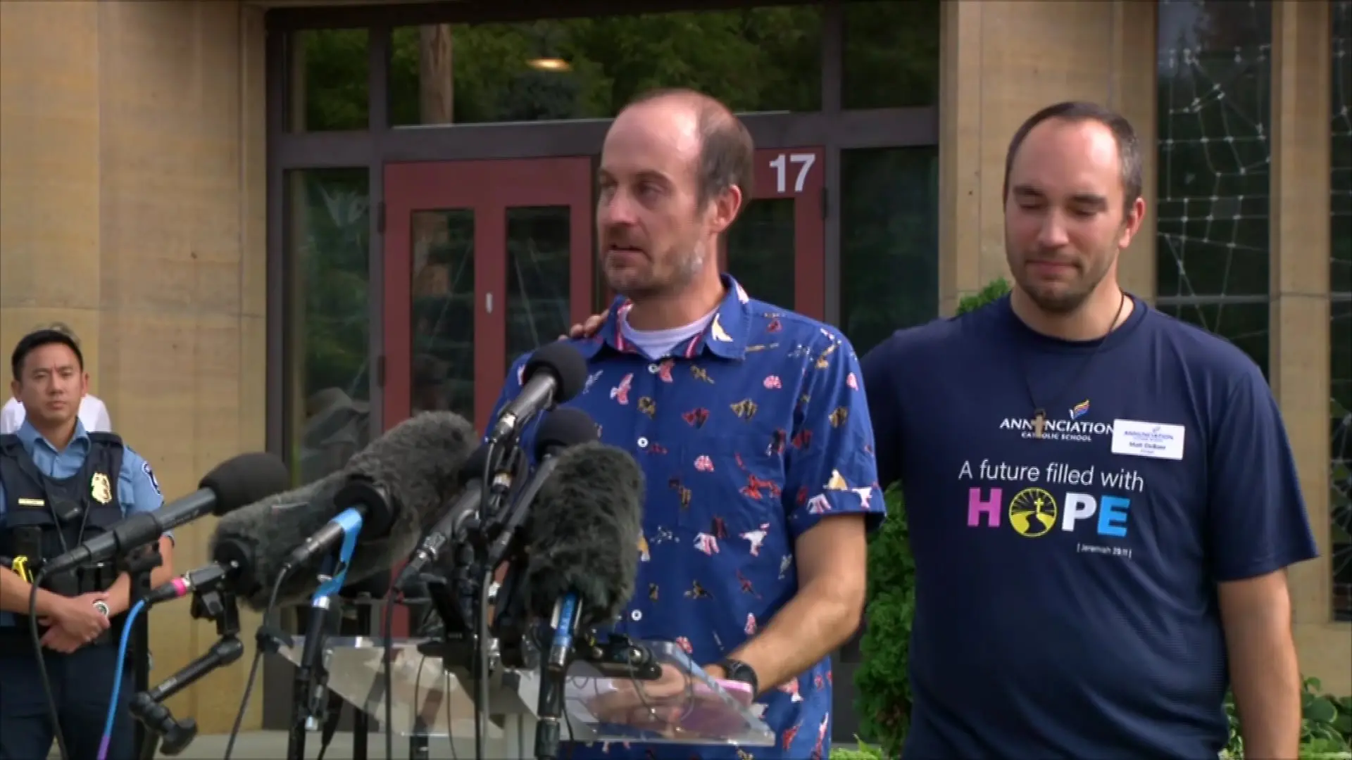 Jesse Merkel ist der Vater des bei einer Schießerei in Minnesota getöteten Fletcher (8).