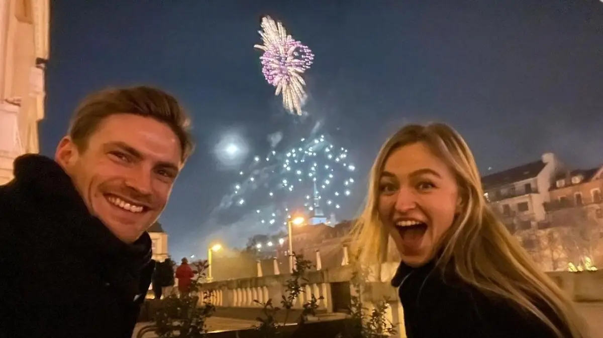 Rune Dahmke mit Stine Oftedal