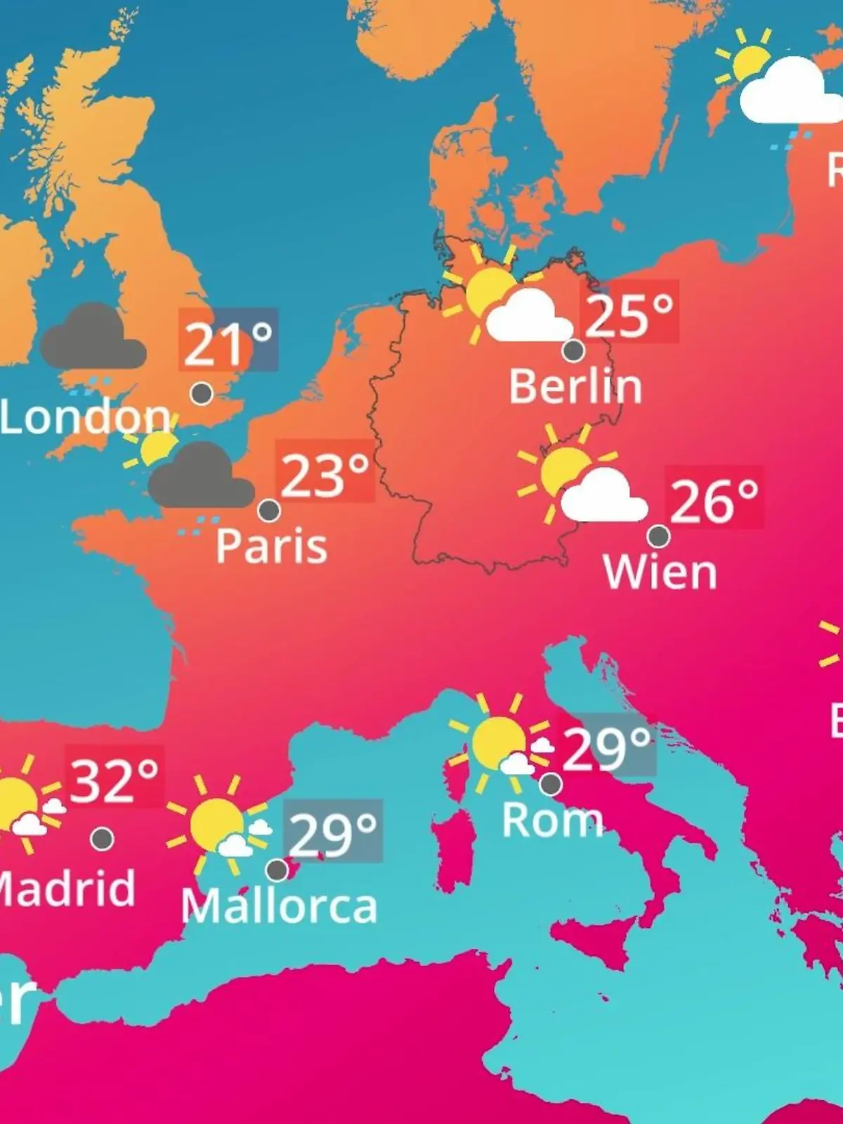 Bild zu: "Europa: Wie wird das Wetter?"