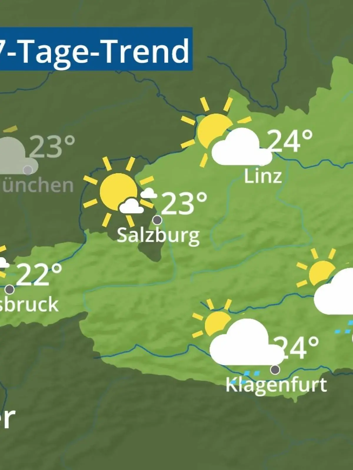 Bild zu: "Österreich: Wie wird das Wetter?"