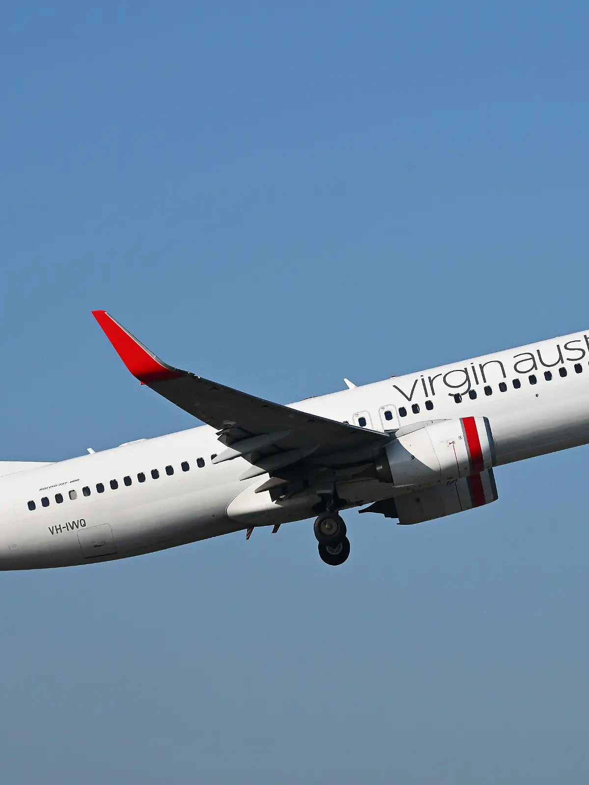 Ein Flugzeug der Airline Virgin Australia