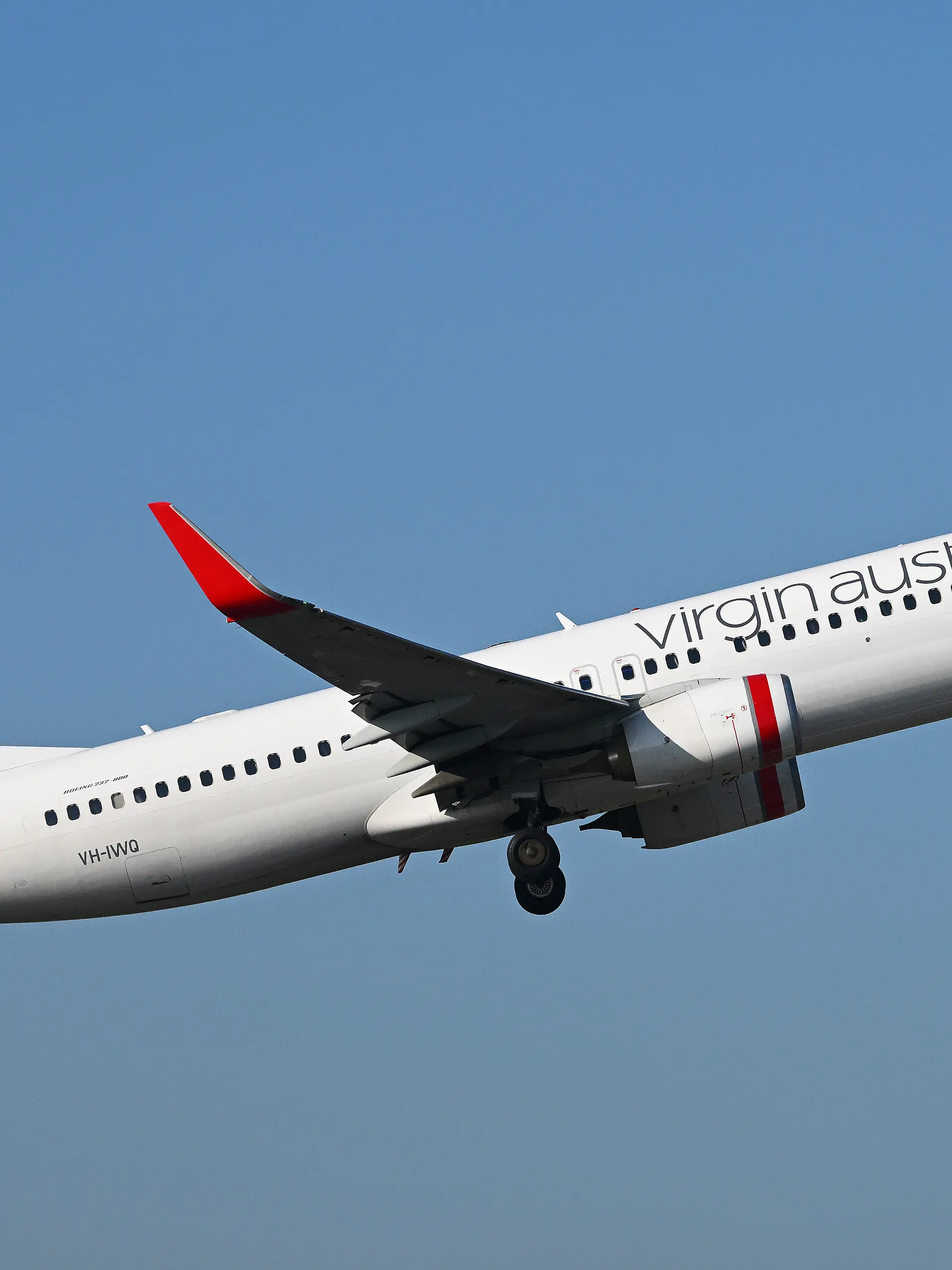 Ein Flugzeug der Airline Virgin Australia