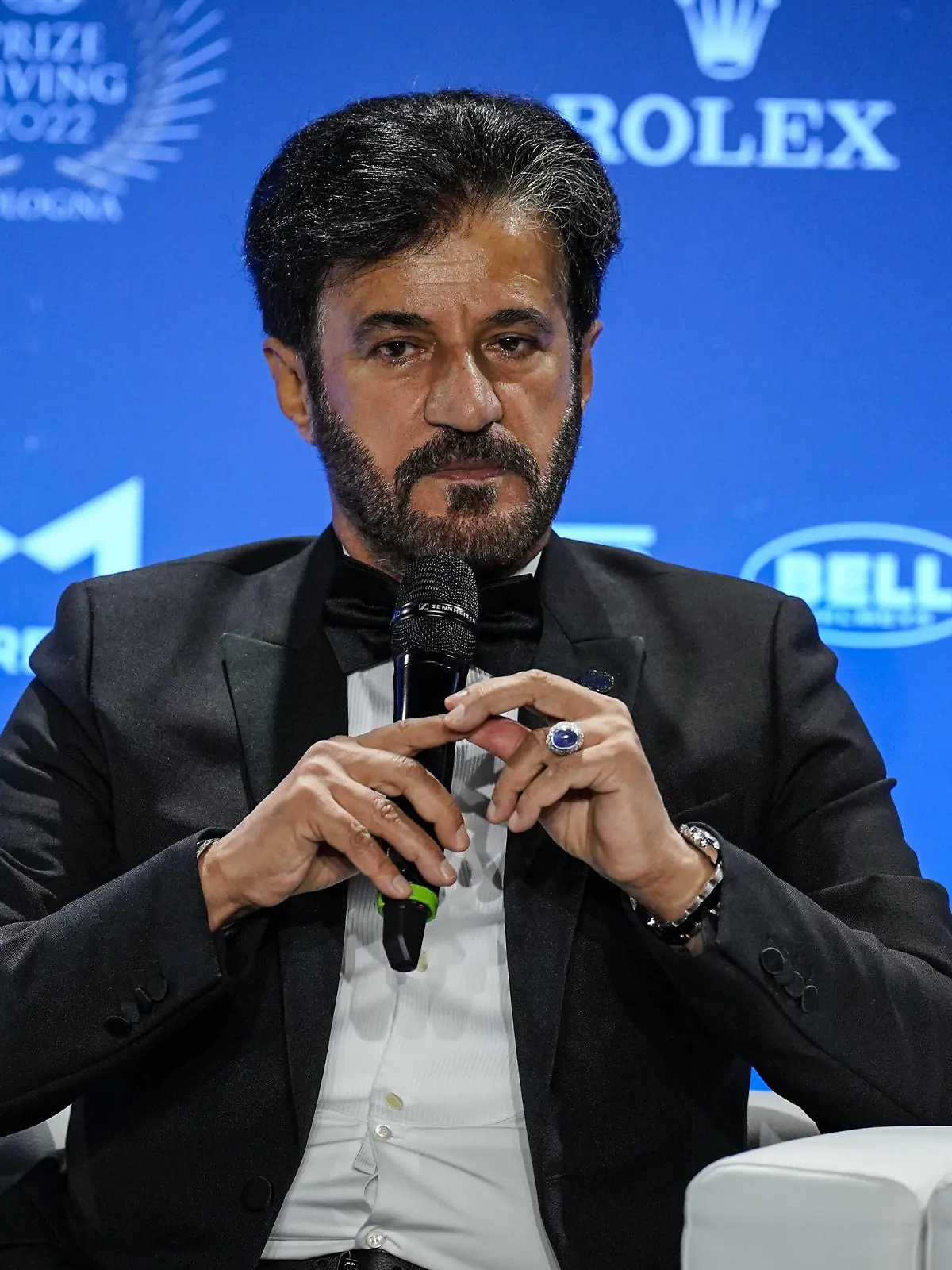 Ben Sulayem Mohammed, portrait, FIA President Innovation Medal - Prize Giver during the 2022 FIA Prize Giving ceremony at Bologna Fiere, on December 9, 2022 in Bologna, Italy - FIA PRIZE GIVING 2022 - BOLOGNA DPPI/Panoramic PUBLICATIONxNOTxINxFRAxITAxBEL _DSC2032 