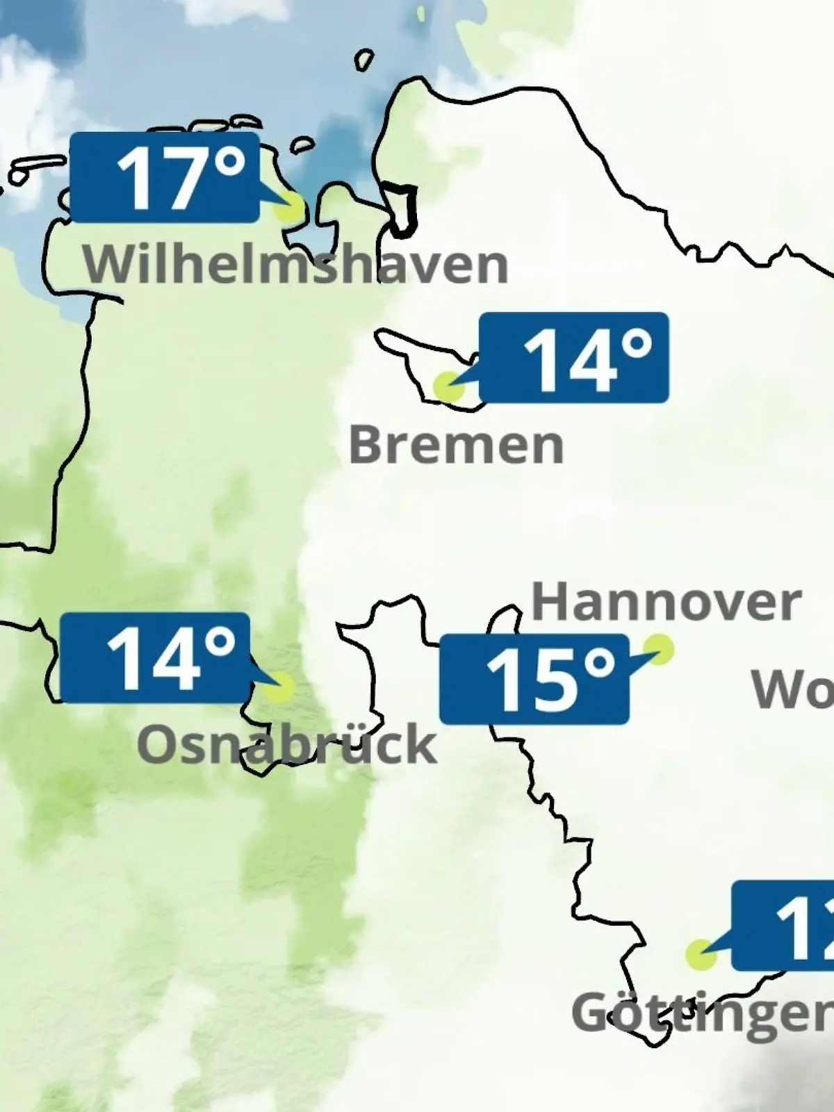 Bild zu: "Bremen und Niedersachsen: Wie wird das Wetter?"