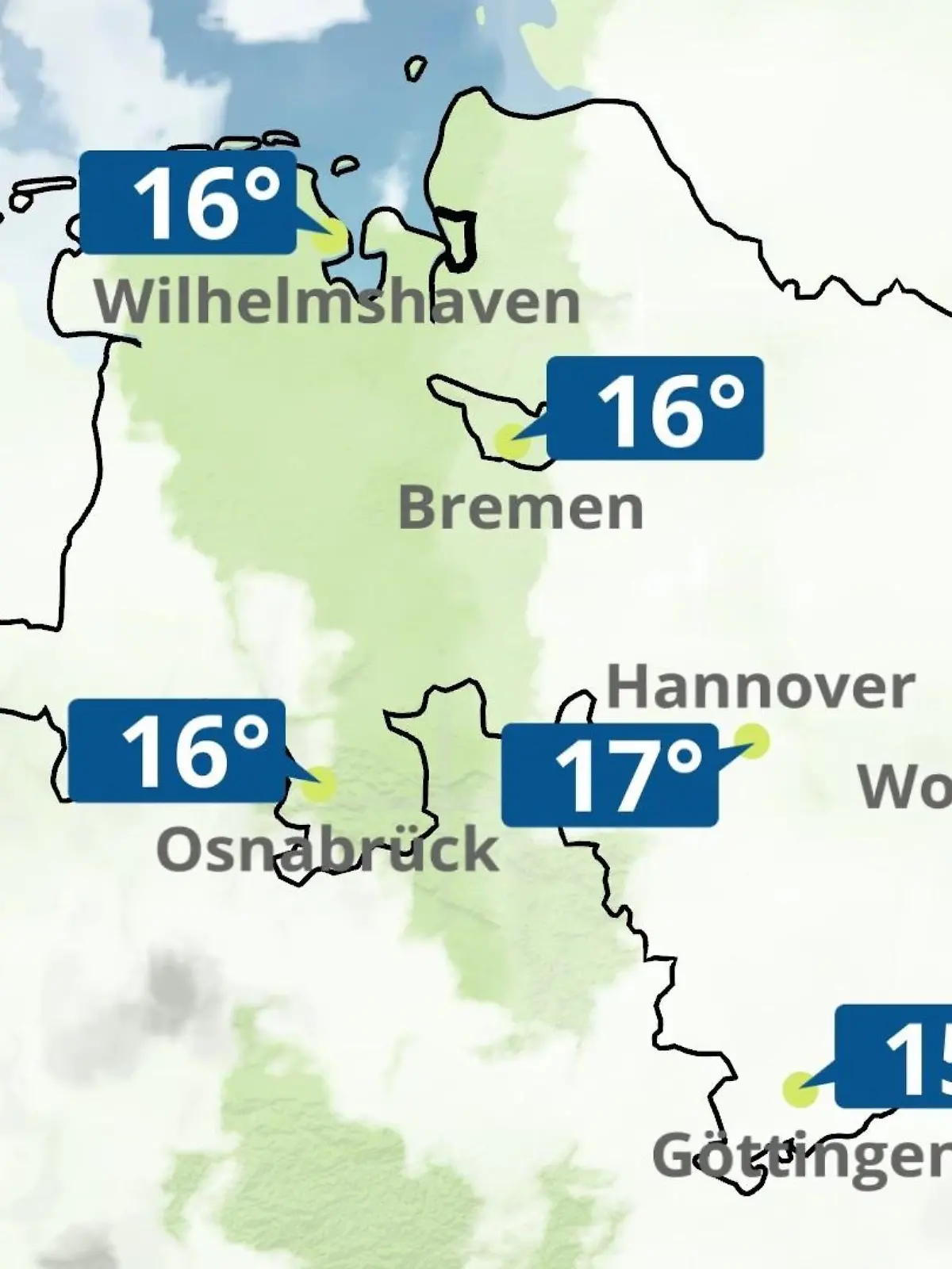 Bild zu: "Bremen und Niedersachsen: Wie wird das Wetter?"