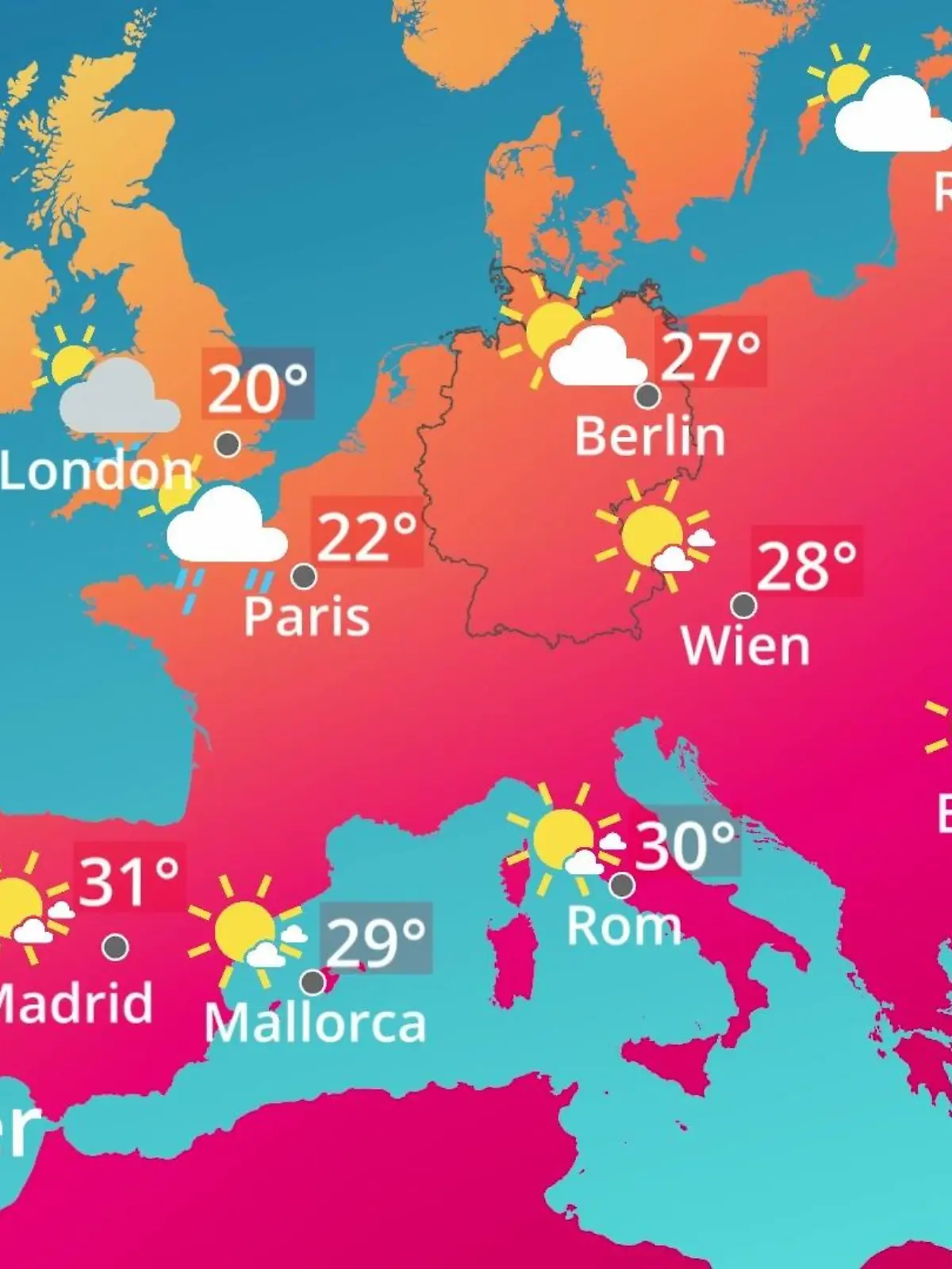 Bild zu: "Europa: Wie wird das Wetter?"