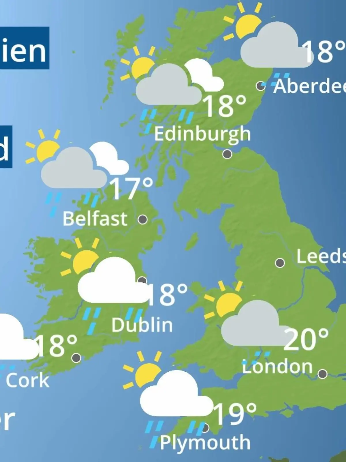 Bild zu: "England, Schottland, Wales: Wie wird das Wetter?"