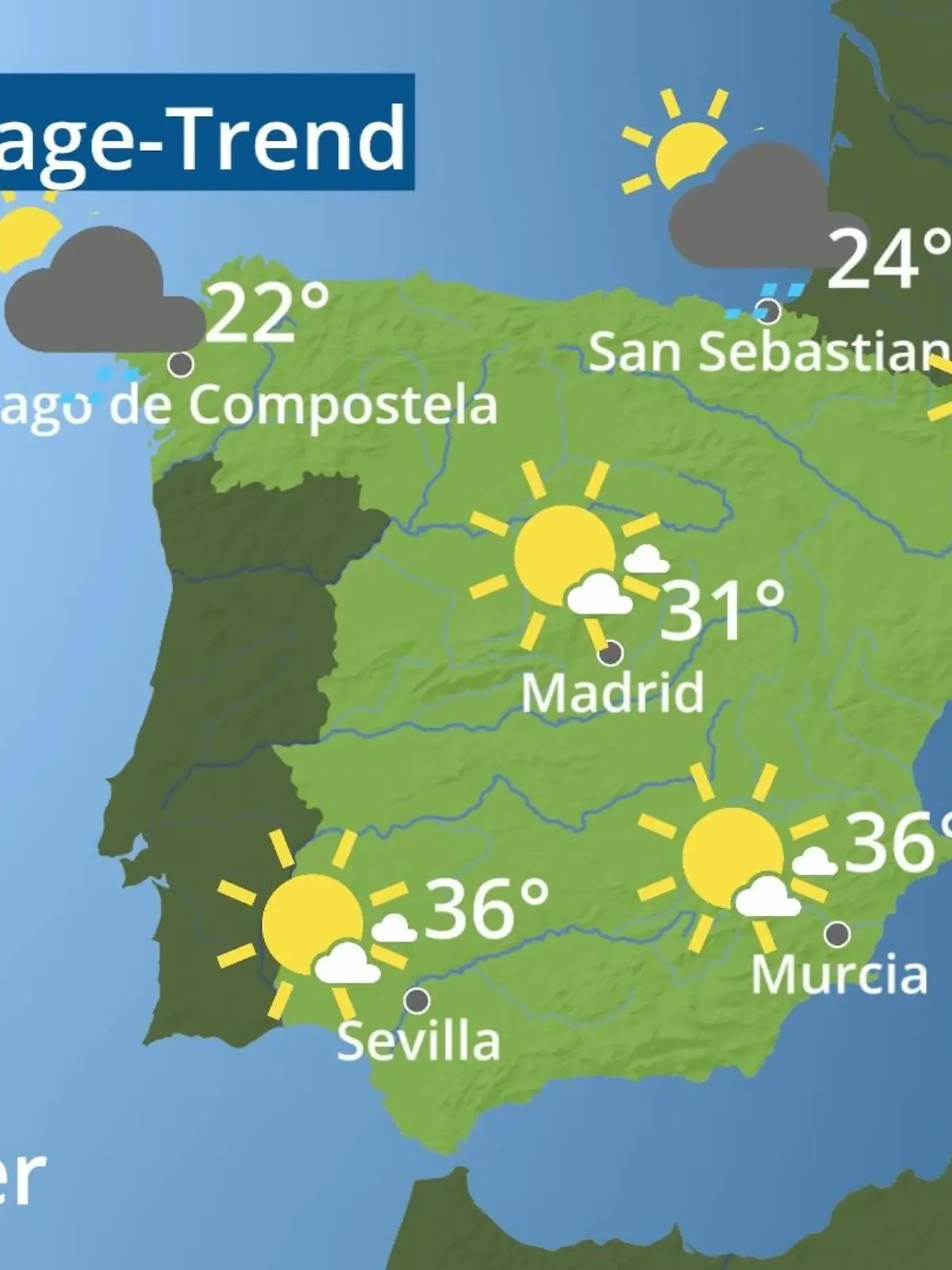 Bild zu: "Spanien: Wie wird das Wetter?"