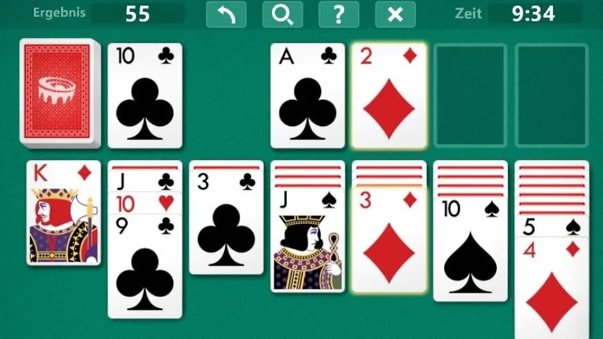 Klondike Solitaire auf RTLspiele.de