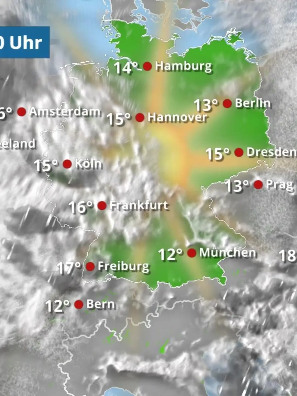 Bild zu: "Im Osten wird es trocken, im Westen zieht's sich zu"