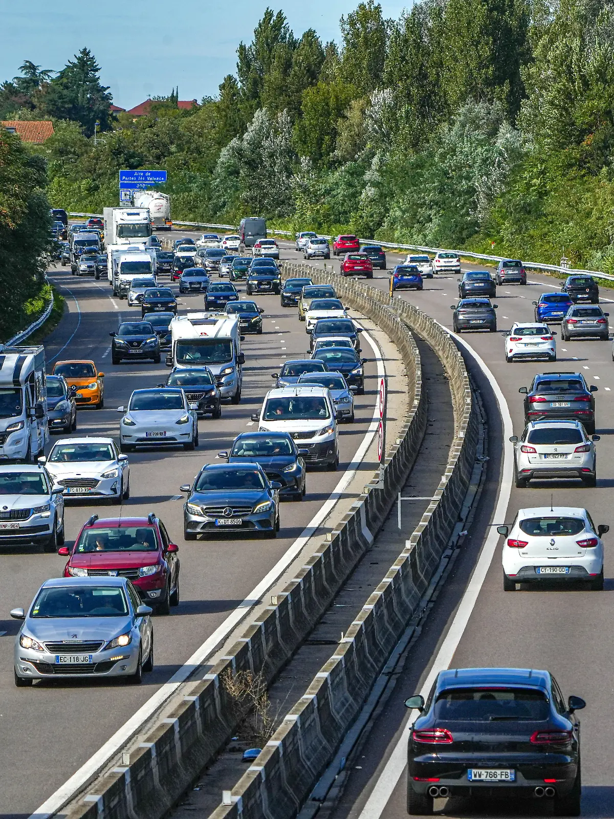 Autos auf der Autobahn