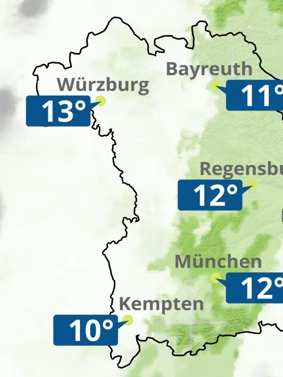 Bild zu: "Bayern: Wie wird das Wetter?"
