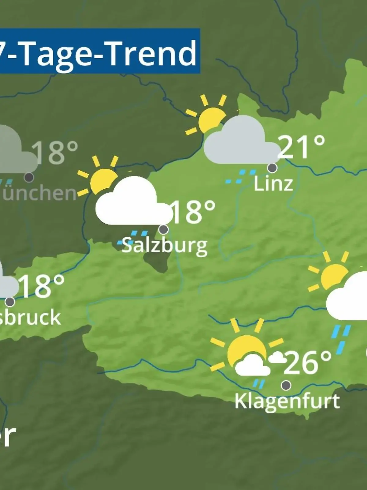 Bild zu: "Österreich: Wie wird das Wetter?"