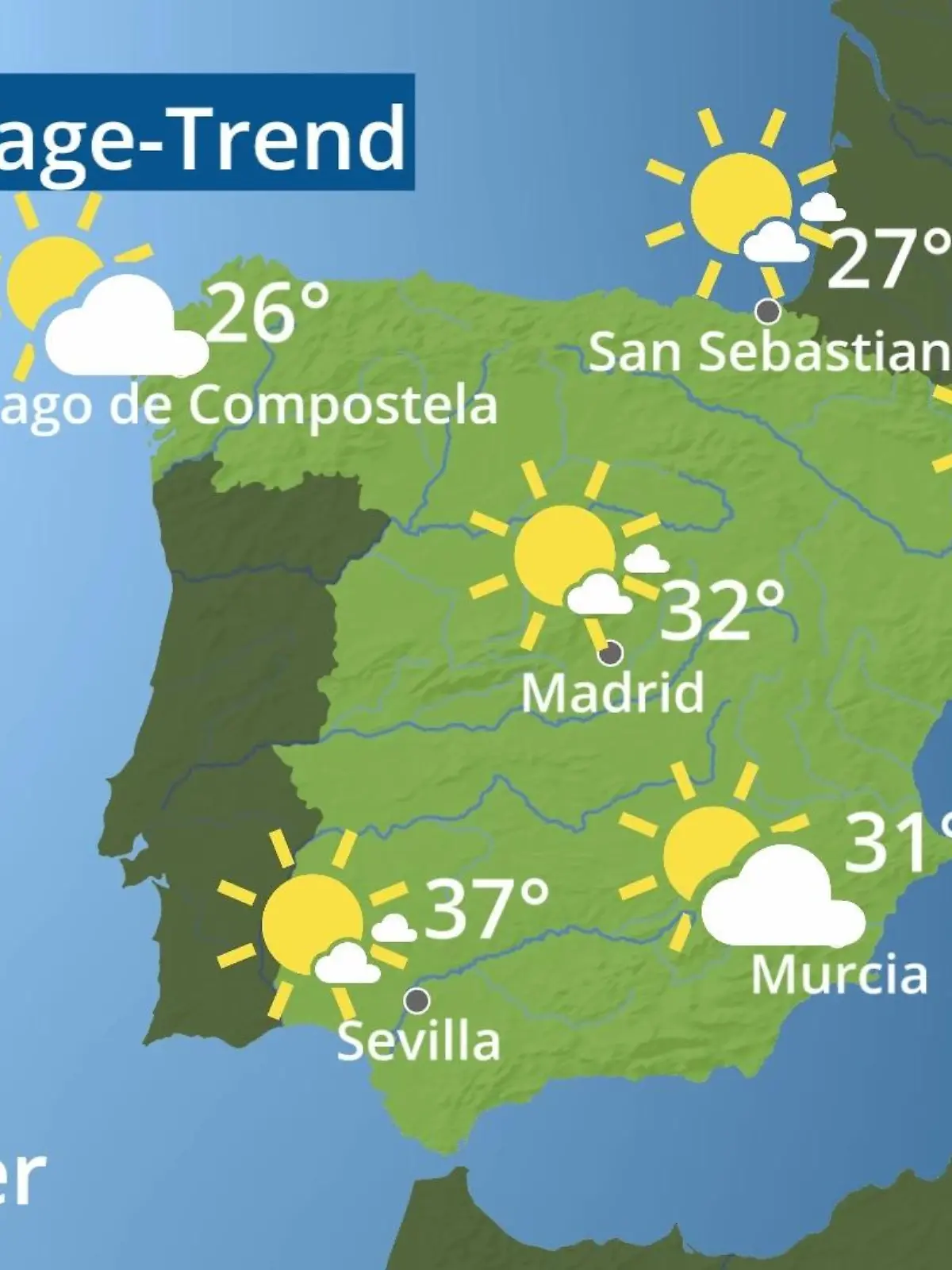 Bild zu: "Spanien: Wie wird das Wetter?"