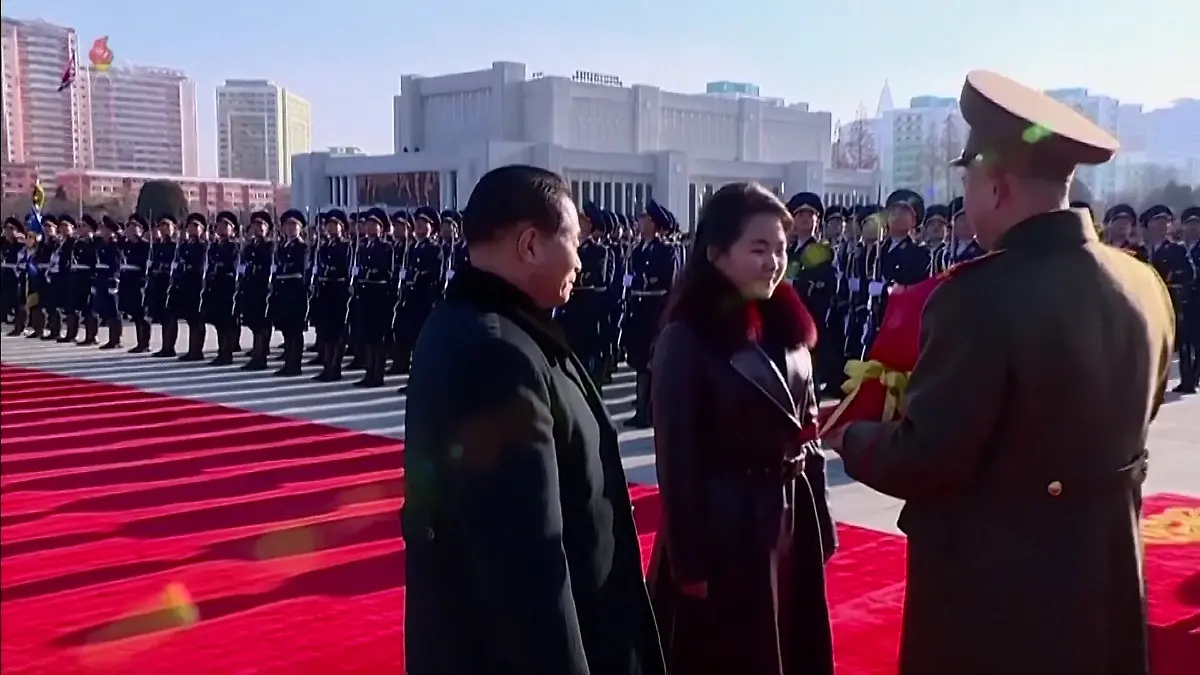 Kim Jong Un mit seiner Tochter