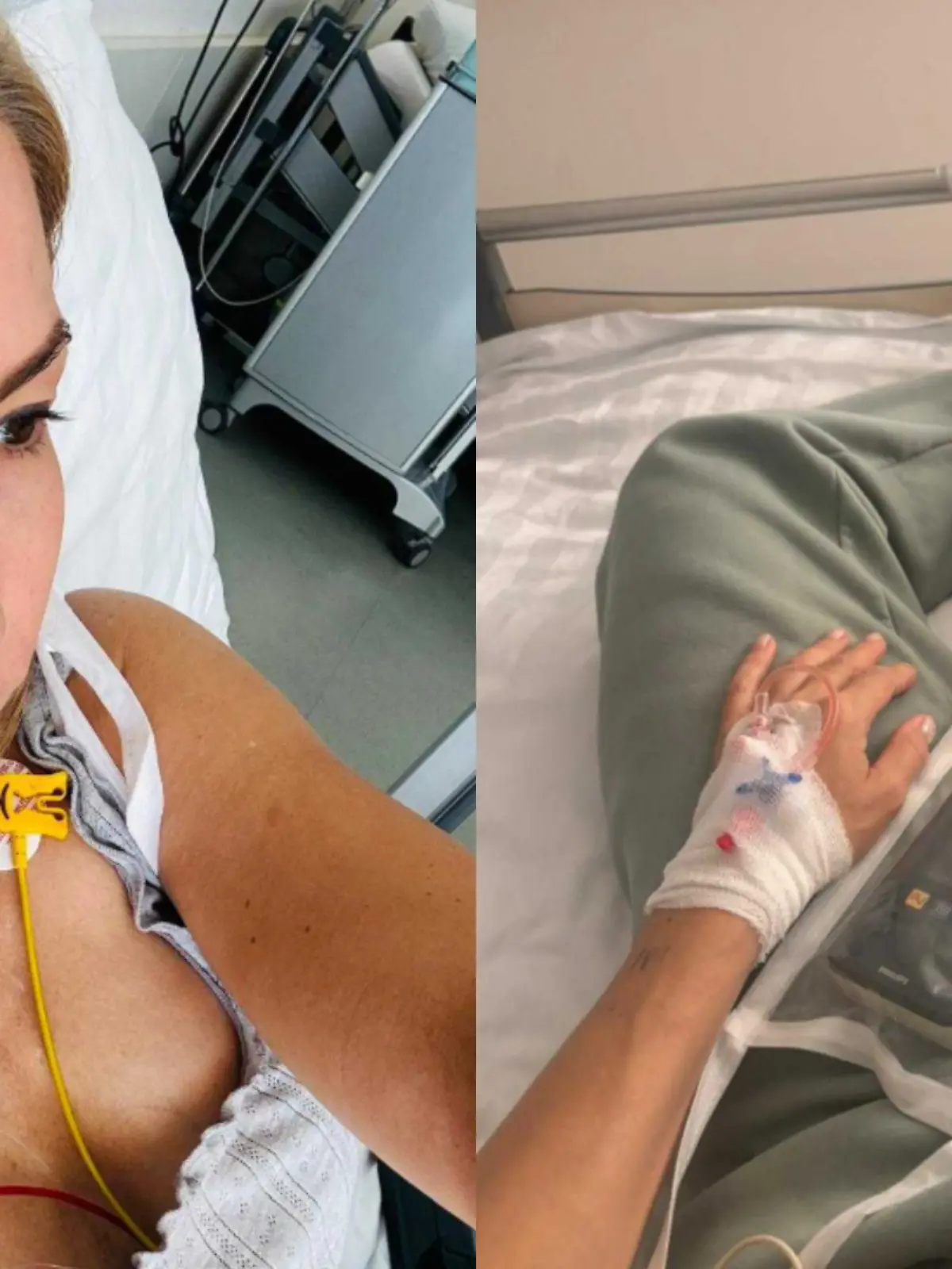 Michelle Monballijn liegt im Krankenhaus