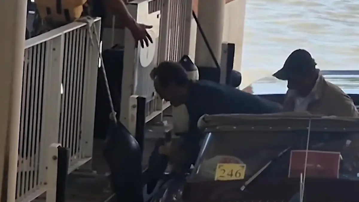 Unsanfte Landung! Hier mault sich Hollywood-Star Jude Law in Venedig „Ey Jude, geht's dir gut?“