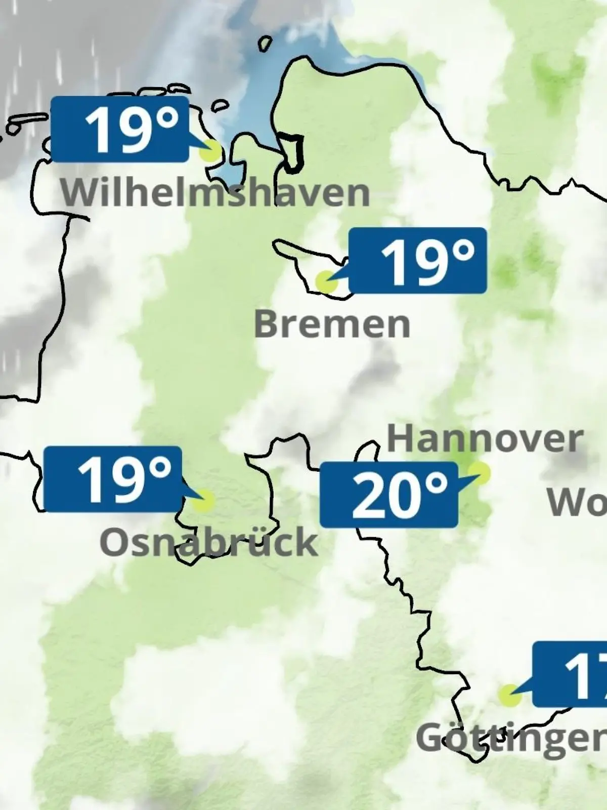 Bild zu: "Bremen und Niedersachsen: Wie wird das Wetter?"