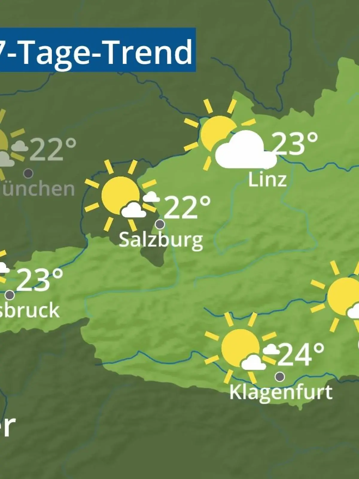 Bild zu: "Österreich: Wie wird das Wetter?"