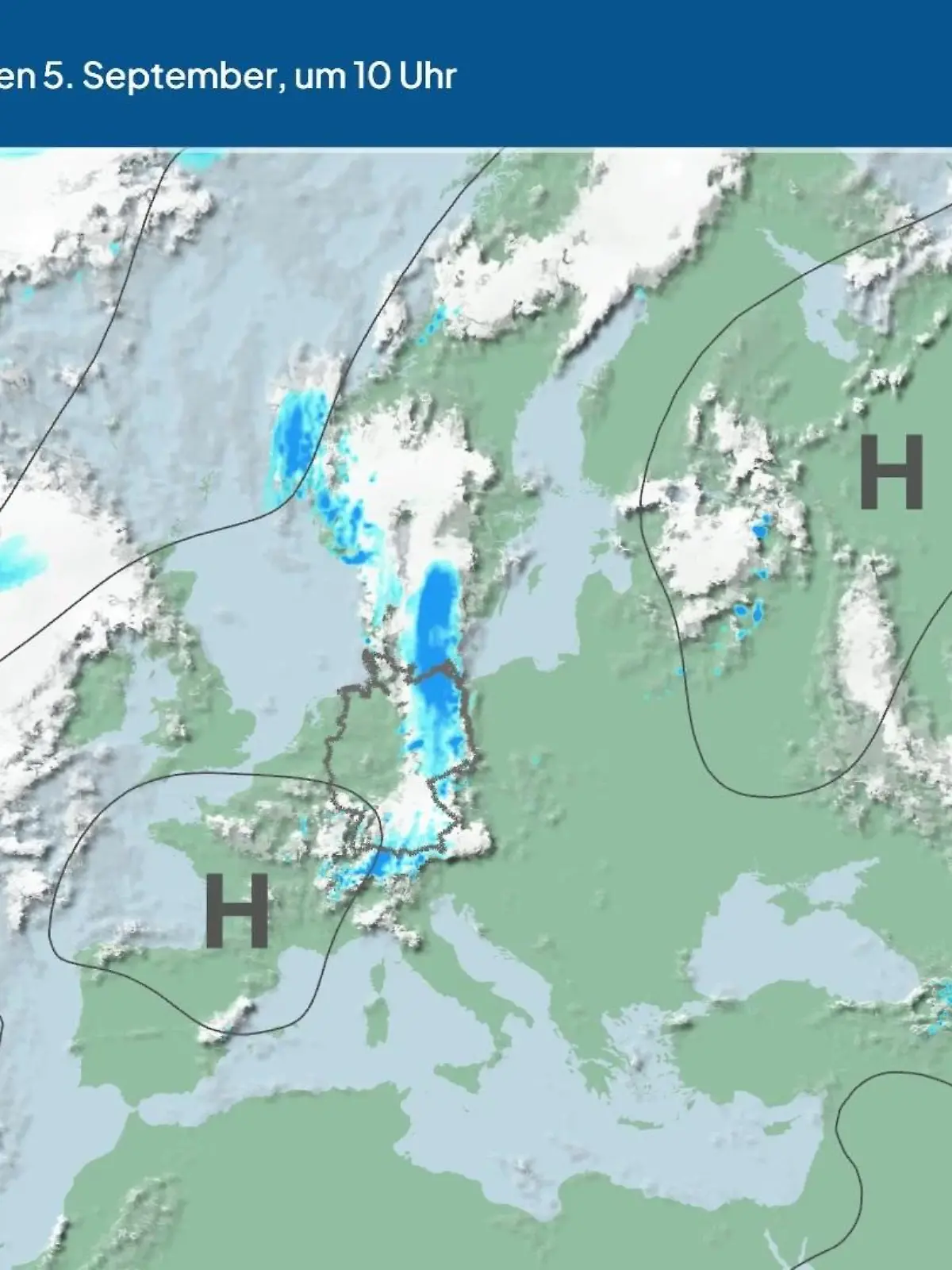 Bild zu: "Die Wetterlage der kommenden 5 Tage"
