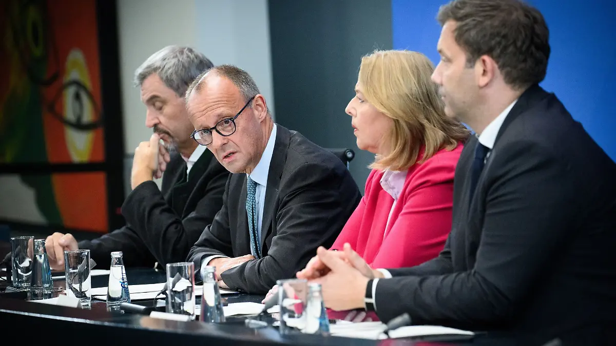 Markus Söder, Friedrich Merz, Bärbel Bas und Lars Klingbeil