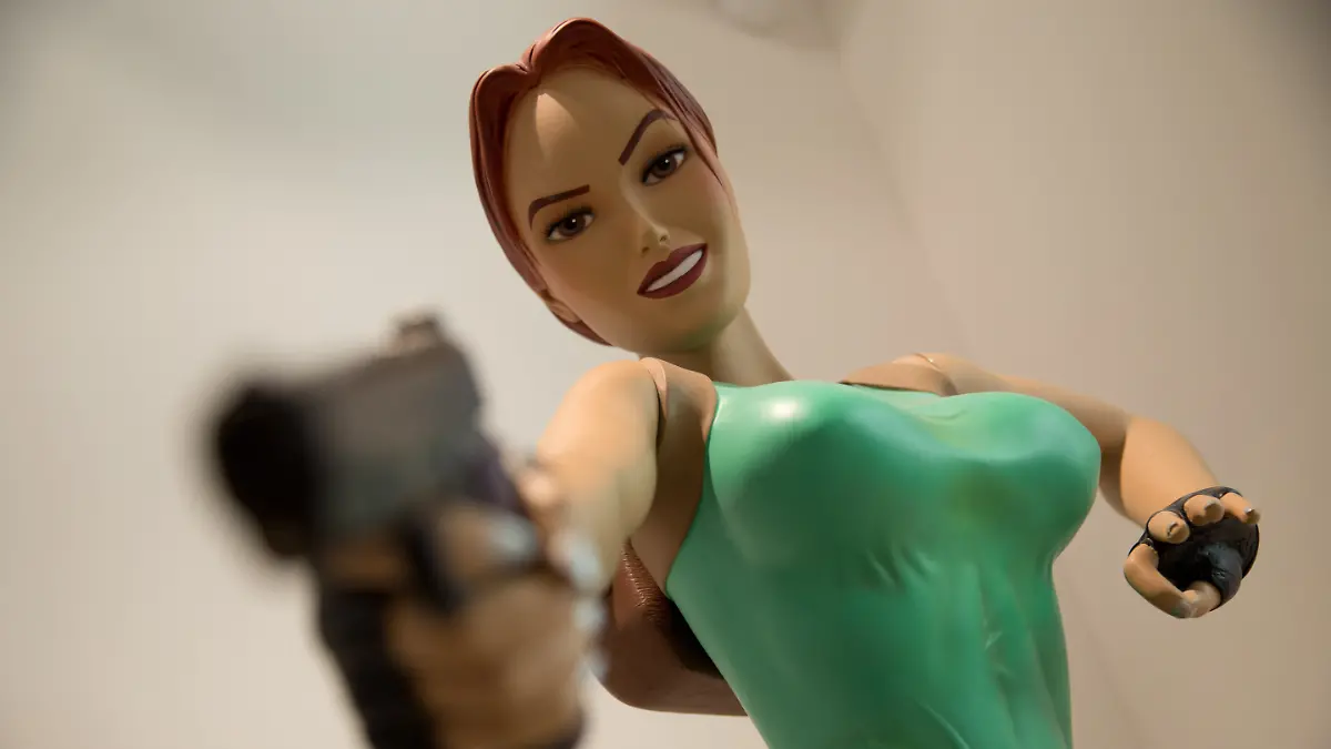 So sah Lara Croft noch 1996 aus - wobei sie im Videospiel deutlich kantiger war.