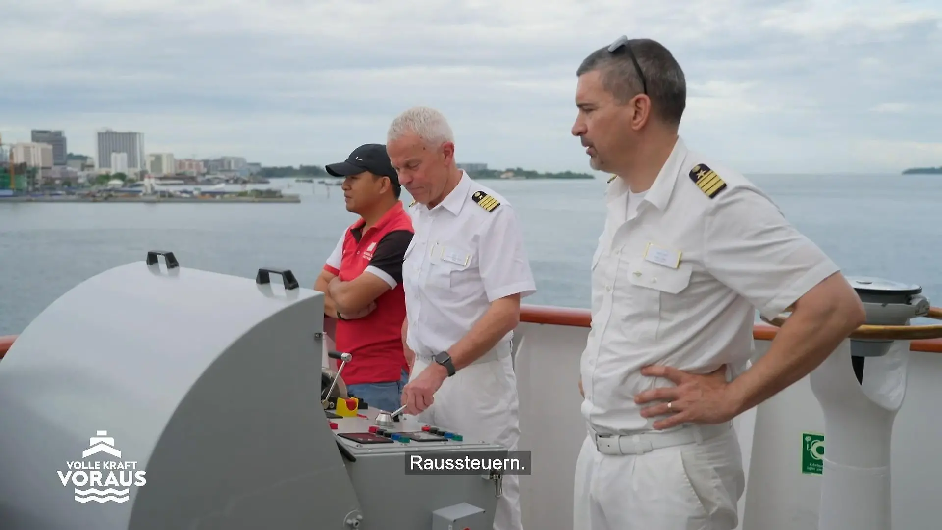 Das Kreuzfahrtschiff steuert Kota Kinabalu an Nächster Halt