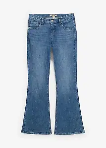 Mid Waist Flared Jeans